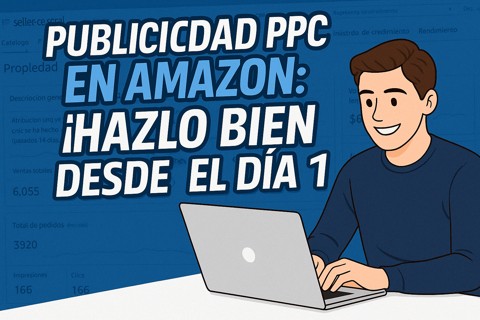¿Qué es el PPC en Amazon y cómo funciona? El PPC (Pago Por Clic) en Amazon es un modelo de publicidad en el que los vendedores pagan únicamente cuando un usuario hace clic en su anuncio. Esta modalidad permite a los vendedores destacar sus productos entre millones de competidores dentro de la plataforma, aumentando su visibilidad y atrayendo tráfico altamente segmentado. Amazon ofrece tres tipos principales de anuncios PPC: Sponsored Products: Anuncios individuales que promocionan un producto específico y aparecen en los resultados de búsqueda o páginas de productos relacionados. Sponsored Brands: Anuncios que muestran el logotipo de tu marca, un mensaje personalizado y varios productos, ideales para construir reconocimiento de marca. Sponsored Display: Anuncios que alcanzan audiencias dentro y fuera de Amazon, basándose en intereses, comportamientos de compra o productos visitados. Beneficios de implementar una estrategia PPC en Amazon Una campaña PPC bien estructurada permite que tus productos aparezcan en las primeras posiciones de búsqueda, incluso si tu listado es nuevo. Esto incrementa significativamente la exposición de tus productos frente a un público ya interesado en comprar. El tráfico generado por los anuncios y las conversiones que derivan de ellos también benefician tu posicionamiento orgánico. Amazon premia a los productos con buen rendimiento, colocándolos de manera más visible de forma natural. Una estrategia PPC efectiva está orientada a generar ventas reales. Al dirigir tus anuncios a un público segmentado y listo para comprar, se maximiza el retorno de inversión y se impulsa el crecimiento del negocio.