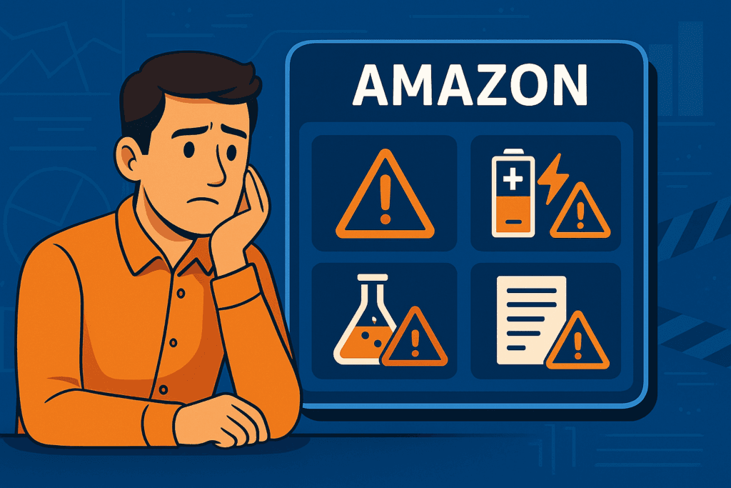 solución mercancías peligrosas vendedores Amazon