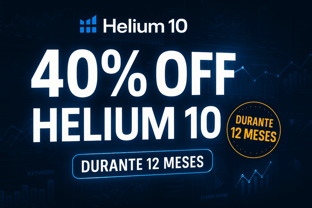 descuento 40% en helium 10